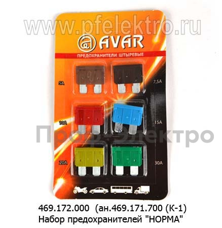 Набор предохранителей   Набор предохранителей
