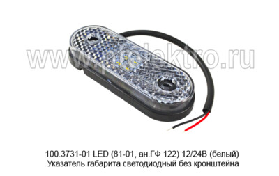 100.3731-01 LED (81-01, ан.ГФ 122) 12/24В (белый) foto-prevyu