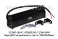  Фара ДХО направленного света (2 Ряд) OFF-Road (180х50х40мм) все т/с (К)