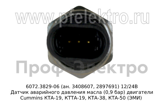 6072.3829-06 (0,9 бар) (ан. 3408607, 2897691) 12/24В foto-4