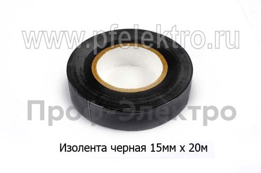 Изолента 15мм х 20м черная foto-2