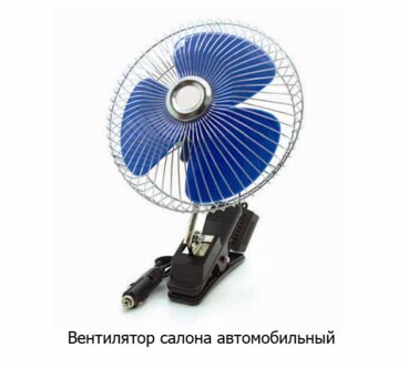 Вентилятор 6" d=150 мм 12В foto-prevyu