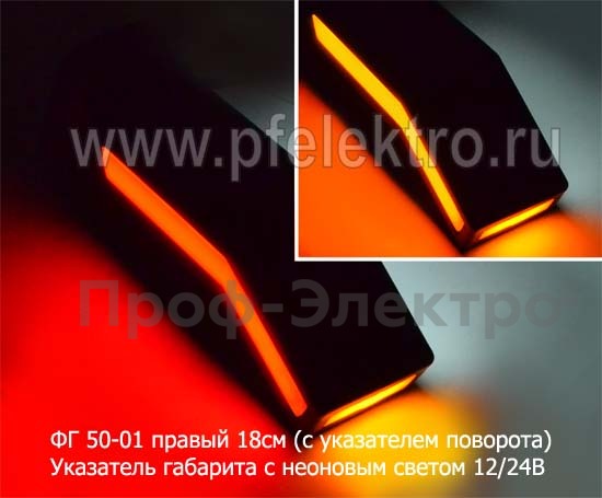 ФГ 50-01 правый 18см (с указателем поворота) 12/24В foto-3