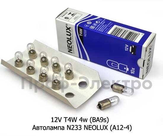 12V T4W 4w (BA9s) foto-2
