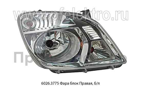 6026.3775 Фара Правая, б/л foto-1