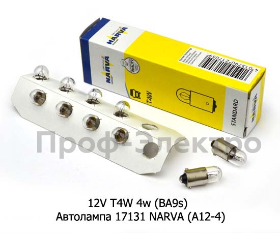 12V T4W 4w (BA9s) foto-2