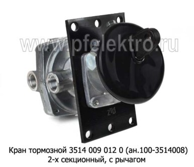 Кран тормозной без педали (ан.100-3514008) foto-prevyu