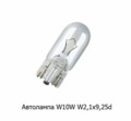  Автолампа W10W W2,1x9,5d стеклянный цоколь, повторитель поворота, все т/с 12В (К)