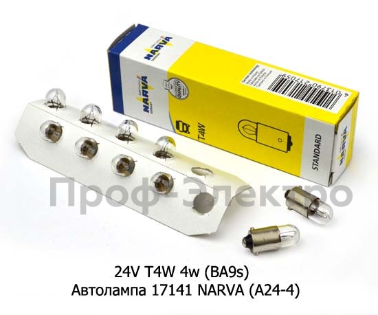 24V Т4W 4w (BA9s) foto-2