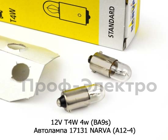 12V T4W 4w (BA9s) foto-3