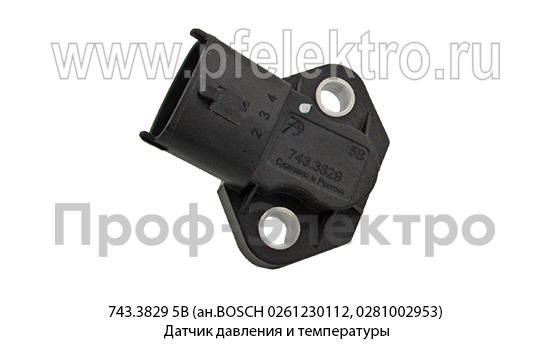 743.3829  5В (ан.BOSCH 0261230112, 0281002953) foto-2