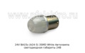 24V BA15s (А24-5, А24-10) 3SMD White foto-1