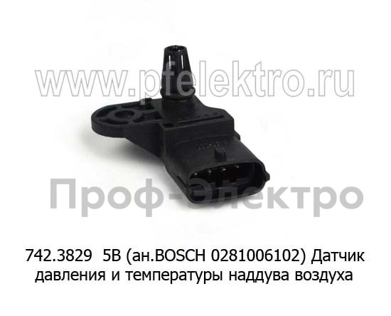 Датчик давления и температуры наддува воздуха, ЯМЗ, камаз, маз, Валдай, ГАЗон Next (АвтоТрейд)  Датчик давления и температуры наддува воздуха, ЯМЗ, камаз, маз, Валдай, ГАЗон Next (АвтоТрейд)