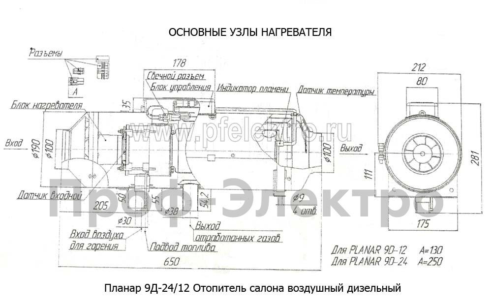 Планар 9Д-24  24В/8кВт foto-5