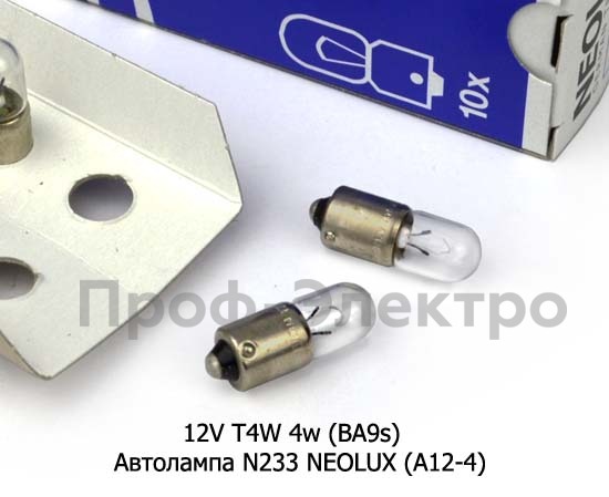 12V T4W 4w (BA9s) foto-3
