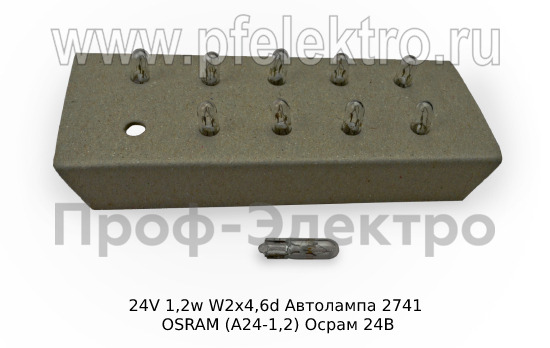 24V 1,2w W2x4,6d foto-1
