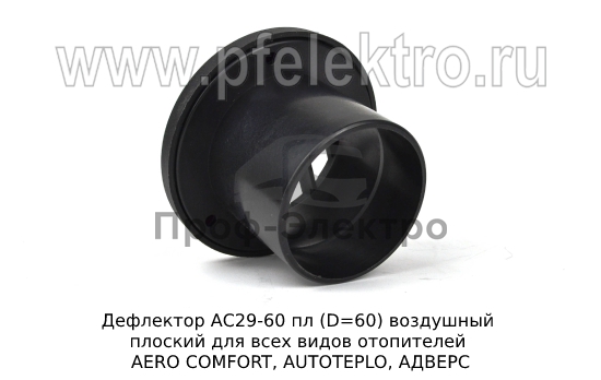 Дефлектор воздушный плоский для всех видов отопителей AERO COMFORT, AUTOTEPLO, АДВЕРС (ТеплоАвто) 1