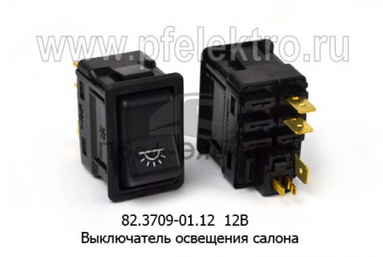 Выключатель освещения салона для Волга-3110, паз (2п) (Радиодеталь)