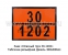 Знак 300х400 мм табличка рельефная оранжевая Дизель
